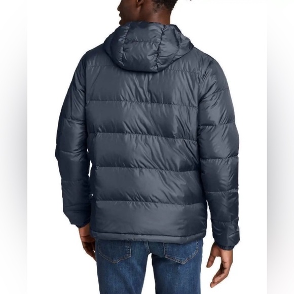 Eddie Bauer Wide Channel Hooded Down Jacket 650Fill Power in Storm,size M - Picture 8 of 8